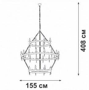Подвесная люстра Vitaluce V1872 V1872-7/16+8+8 в Дегтярске - degtyarsk.mebel24.online | фото 3