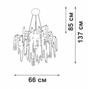 Подвесная люстра Vitaluce V2855 V2855-9/7S в Дегтярске - degtyarsk.mebel24.online | фото 5