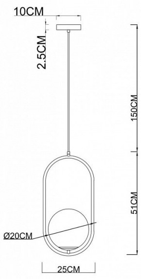Подвесной светильник Arte Lamp Matisse A7746SP-1AB в Дегтярске - degtyarsk.mebel24.online | фото 3