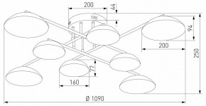 Потолочная люстра Eurosvet Ripple 50389 LED латунь в Дегтярске - degtyarsk.mebel24.online | фото 5