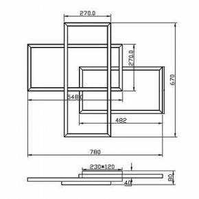 Потолочная люстра Maytoni Line MOD016CL-L80BK в Дегтярске - degtyarsk.mebel24.online | фото 2