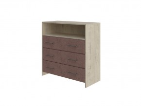 PROxSON Комод Varna (ЛДСП+ткань Бунратти/Tesla Брауни) 90x40 в Дегтярске - degtyarsk.mebel24.online | фото