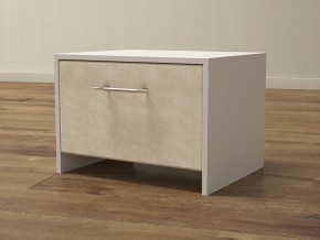 PROxSON Тумба Varna (ЛДСП Белая+ткань Белый/Savana Milk (молочный)) 51x40 в Дегтярске - degtyarsk.mebel24.online | фото
