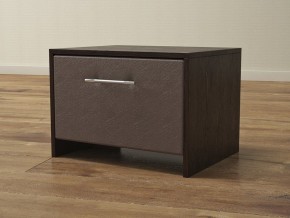 PROxSON Тумба Varna (ЛДСП Венге+экокожа Дуб венге с коричневым) 51x40 в Дегтярске - degtyarsk.mebel24.online | фото