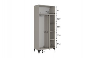 РИЧ Шкаф двухдверный в Дегтярске - degtyarsk.mebel24.online | фото 3