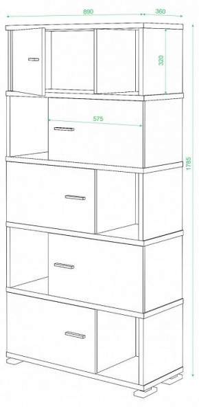 Шкаф комбинированный Домино СБ-30/5 в Дегтярске - degtyarsk.mebel24.online | фото 2