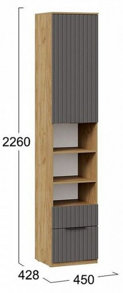 Шкаф комбинированный Хилтон Исп. 2 в Дегтярске - degtyarsk.mebel24.online | фото 8