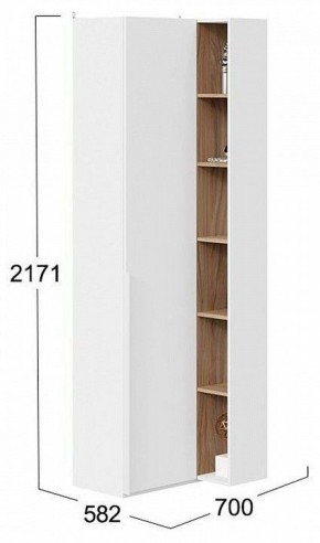 Шкаф комбинированный Порто СМ-393.21.024 в Дегтярске - degtyarsk.mebel24.online | фото 2