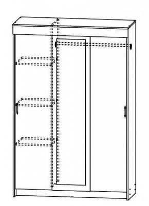 Шкаф-купе Бассо 1300 (Венге/Дуб белфорд) в Дегтярске - degtyarsk.mebel24.online | фото 2