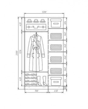 Шкаф-купе ХИТ 22-4-12-22 (420) в Дегтярске - degtyarsk.mebel24.online | фото 5