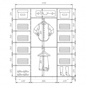 Шкаф-купе ХИТ 22-4-20/2-222 (420) в Дегтярске - degtyarsk.mebel24.online | фото 2