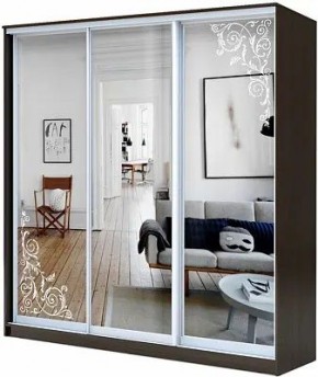 Шкаф-купе ХИТ 22-4-20/2-656 ОРНАМЕНТ в Дегтярске - degtyarsk.mebel24.online | фото