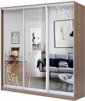Шкаф-купе ХИТ 23-20/2-656 ОРНАМЕНТ в Дегтярске - degtyarsk.mebel24.online | фото