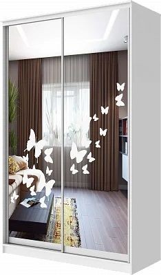 Шкаф-купе ХИТ 24-4-17-66 БАБОЧКИ в Дегтярске - degtyarsk.mebel24.online | фото