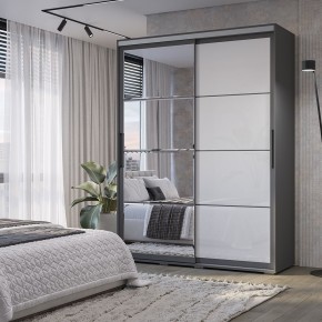 Шкаф-купе Крафт-6 1.6 м ШКК-06 (графит) в Дегтярске - degtyarsk.mebel24.online | фото