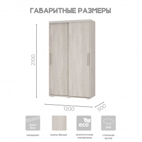 Шкаф-купе ШКК-11 (ясень белый) в Дегтярске - degtyarsk.mebel24.online | фото 7