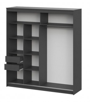 Шкаф-купе ШКП 3 МАКС (2000) Графит серый в Дегтярске - degtyarsk.mebel24.online | фото 3
