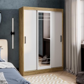 Шкаф-купе Тео ШКК-02 (крафт/белый) в Дегтярске - degtyarsk.mebel24.online | фото