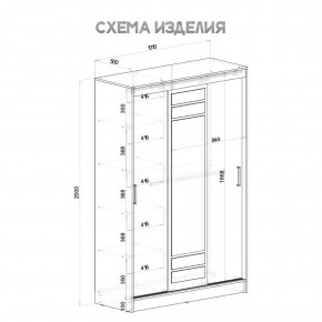 Шкаф-купе Тео ШКК-02 (ясень белый) в Дегтярске - degtyarsk.mebel24.online | фото 6