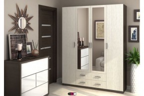 Шкаф Квадро шимо светлый/темный в Дегтярске - degtyarsk.mebel24.online | фото 1