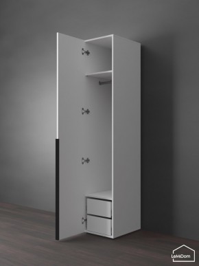 Шкаф Linnea MHR-1-3 2050х400х510 (Белый-М 11.1.2) в Дегтярске - degtyarsk.mebel24.online | фото 5