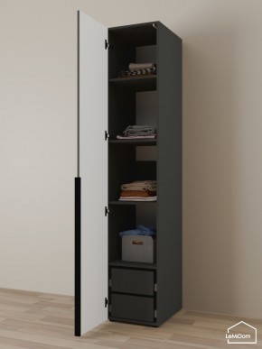 Шкаф Linnea MHR-1-4 2050х400х510 (Графит-М 11.1.25) в Дегтярске - degtyarsk.mebel24.online | фото 5