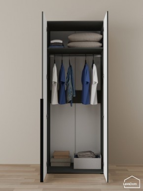 Шкаф Linnea MHR-2 2050х800х510 (Графит-М 11.1.25) в Дегтярске - degtyarsk.mebel24.online | фото 4
