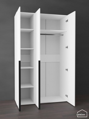 Шкаф Linnea MHR-3-1 2050х1200х510 (Белый-М 11.1.2) в Дегтярске - degtyarsk.mebel24.online | фото 4