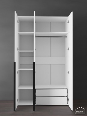 Шкаф Linnea MHR-3-2 2050х1200х510 (Белый-М 11.1.2) в Дегтярске - degtyarsk.mebel24.online | фото 5