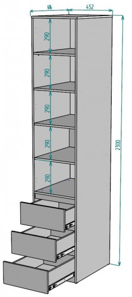 Шкаф Мальта H161 в Дегтярске - degtyarsk.mebel24.online | фото 2