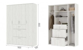 Шкаф Нельсон ШК03 Дуб крафт белый в Дегтярске - degtyarsk.mebel24.online | фото 2