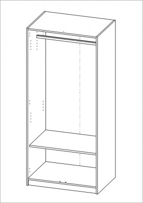 Шкаф ОРИОН двухдверный, цвет Дуб Венге в Дегтярске - degtyarsk.mebel24.online | фото 2