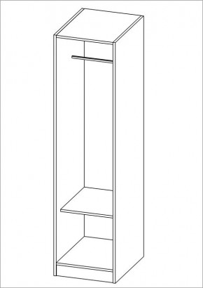 Шкаф ОРИОН однодверный, цвет белый в Дегтярске - degtyarsk.mebel24.online | фото 2