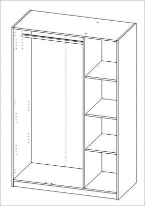 Шкаф ОРИОН трехдверный, цвет Дуб Венге в Дегтярске - degtyarsk.mebel24.online | фото 3