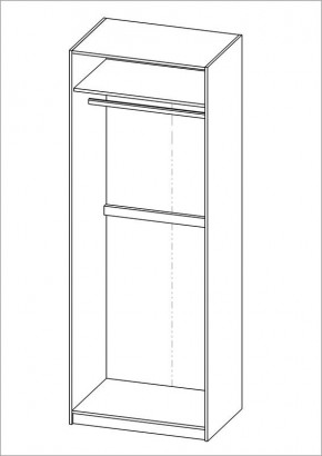 Шкаф ПЕГАС двухдверный, цвет Дуб Сонома в Дегтярске - degtyarsk.mebel24.online | фото 3