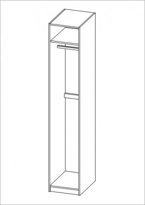 Шкаф ПЕГАС однодверный, цвет Дуб Венге в Дегтярске - degtyarsk.mebel24.online | фото 3