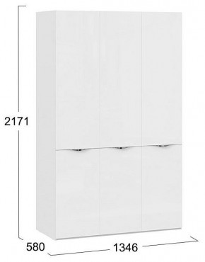 Шкаф платяной Глосс СМ-319.07.431 в Дегтярске - degtyarsk.mebel24.online | фото 4