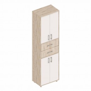 ГРАФ Шкаф с 2 ящиками по центру (перламутр) в Дегтярске - degtyarsk.mebel24.online | фото
