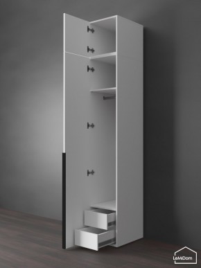 Шкаф с антресолью Linnea MHR-1A-3 2450х400х510 (Белый-М 11.1.1) в Дегтярске - degtyarsk.mebel24.online | фото 6
