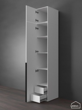 Шкаф с антресолью Linnea MHR-1A-4 2450х400х510 (Белый-М 11.1.2) в Дегтярске - degtyarsk.mebel24.online | фото 5