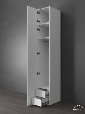 Шкаф с антресолью Linnea MHR-1POA-3 2450х400х510 (Белый-М 11.1.1) в Дегтярске - degtyarsk.mebel24.online | фото 6
