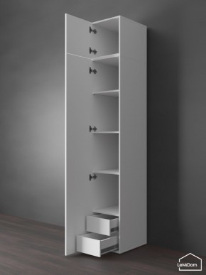 Шкаф с антресолью Linnea MHR-1POA-4 2450х400х510 (Белый-М 11.1.1) в Дегтярске - degtyarsk.mebel24.online | фото 5