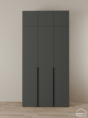 Шкаф с антресолью Linnea MHR-3A-1 2450х1200х510 (Графит-М 11.1.25) в Дегтярске - degtyarsk.mebel24.online | фото 1