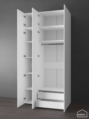 Шкаф с антресолью Linnea MHR-3POA-2 2450х1200х510 (Белый-М 11.1.2) в Дегтярске - degtyarsk.mebel24.online | фото 5