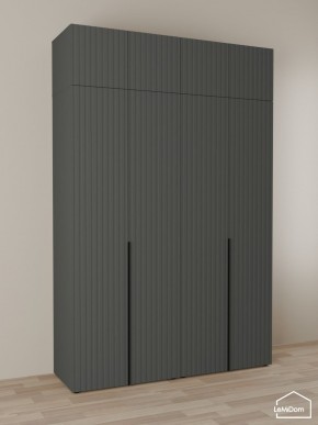 Шкаф с антресолью Linnea MHR-4A-1 2450х1600х510 (Графит-М 11.1.25) в Дегтярске - degtyarsk.mebel24.online | фото 1