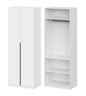 Шкаф ШК-5 + 2 полки (800) Белый текстурный в Дегтярске - degtyarsk.mebel24.online | фото