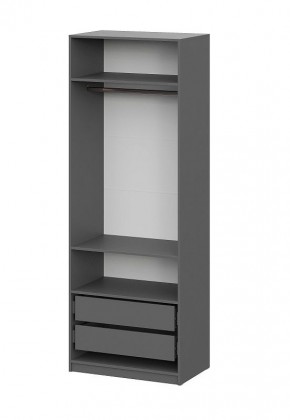 Шкаф ШК-5 + 2 полки + ящики (800) Графит в Дегтярске - degtyarsk.mebel24.online | фото 4
