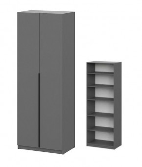 Шкаф ШК-5 + 4 полки (800) Графит в Дегтярске - degtyarsk.mebel24.online | фото 1