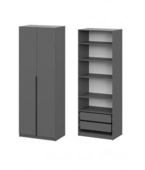 Шкаф ШК-5 + 4 полки + ящики (800) Графит в Дегтярске - degtyarsk.mebel24.online | фото