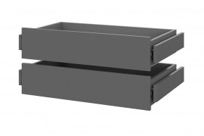 Шкаф ШК-5 + 4 полки + ящики (800) Графит в Дегтярске - degtyarsk.mebel24.online | фото 2
